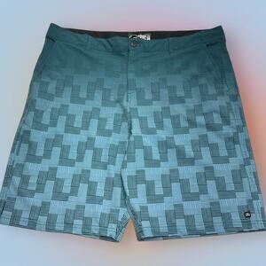 MICROS Men’s 36 Greenish Blue Performance Shorts